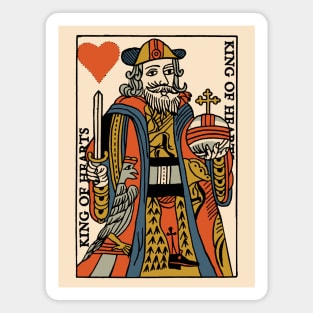 Character of Playing Card King of Hearts Magnet